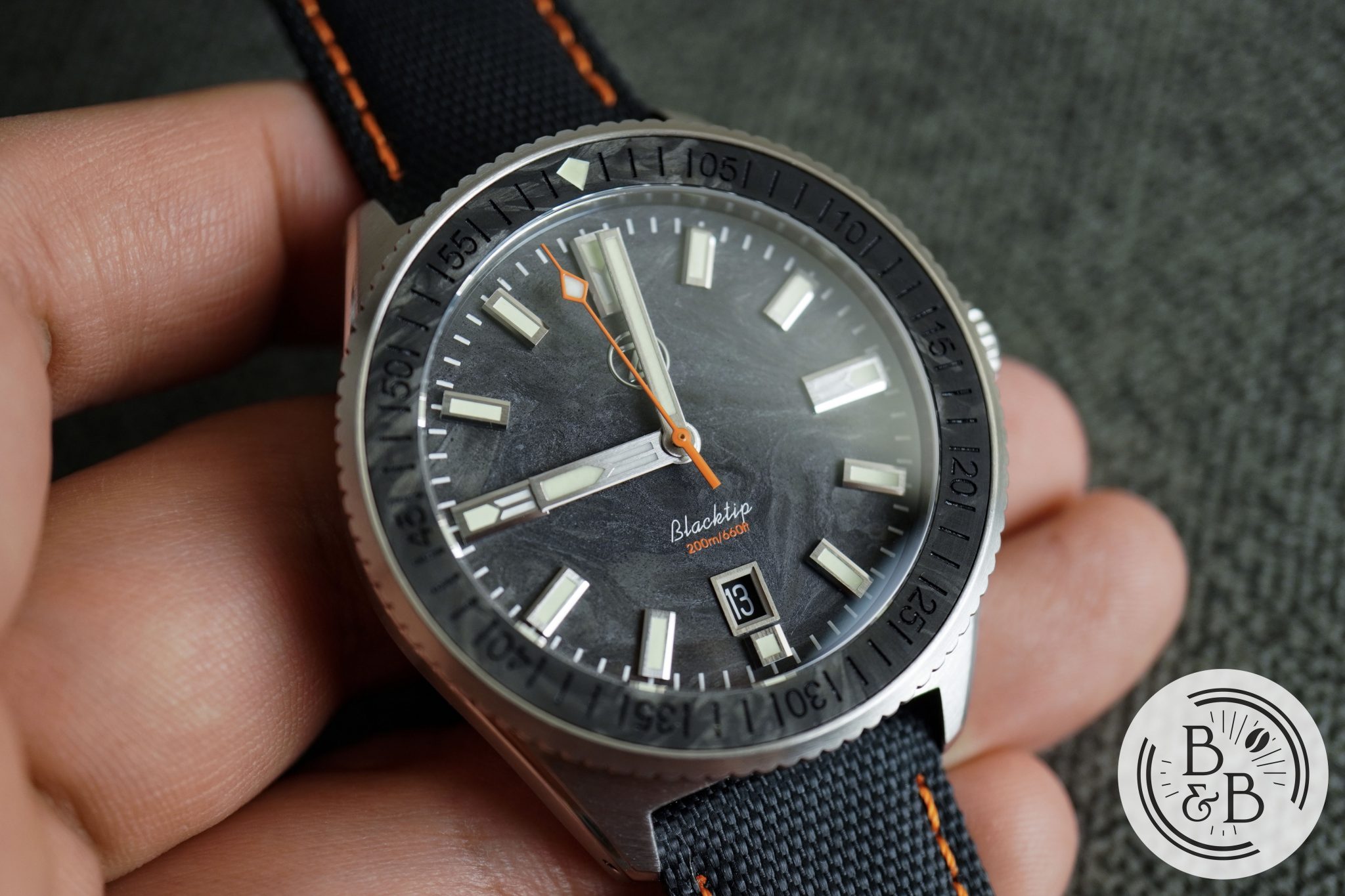 Zelos Blacktip Carbon Timekeepers LE Beans & Bezels