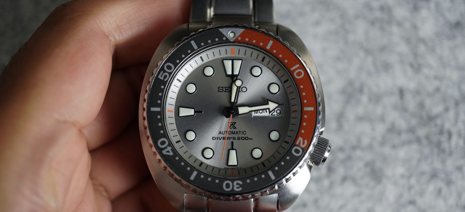 Seiko SRPD01K1 Dawn Grey Turtle  – Beans & Bezels