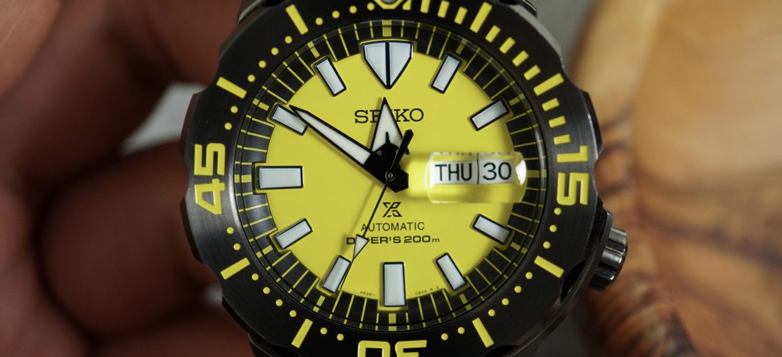 Seiko SRPF35K1 Yellow Monster – Beans & Bezels