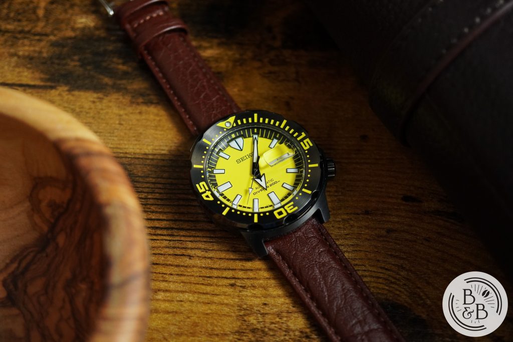 Seiko SRPF35K1 Yellow Monster – Beans & Bezels