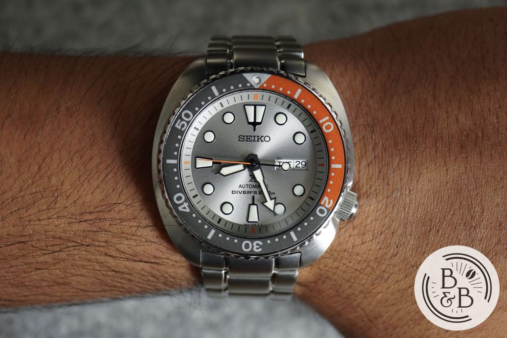 Seiko SRPD01K1 Dawn Grey Turtle  – Beans & Bezels