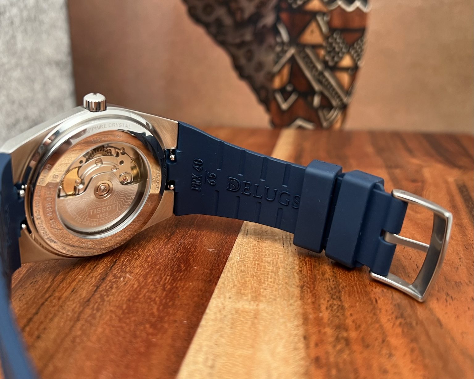 Delugs Tissot PRX Rubber Strap Beans & Bezels