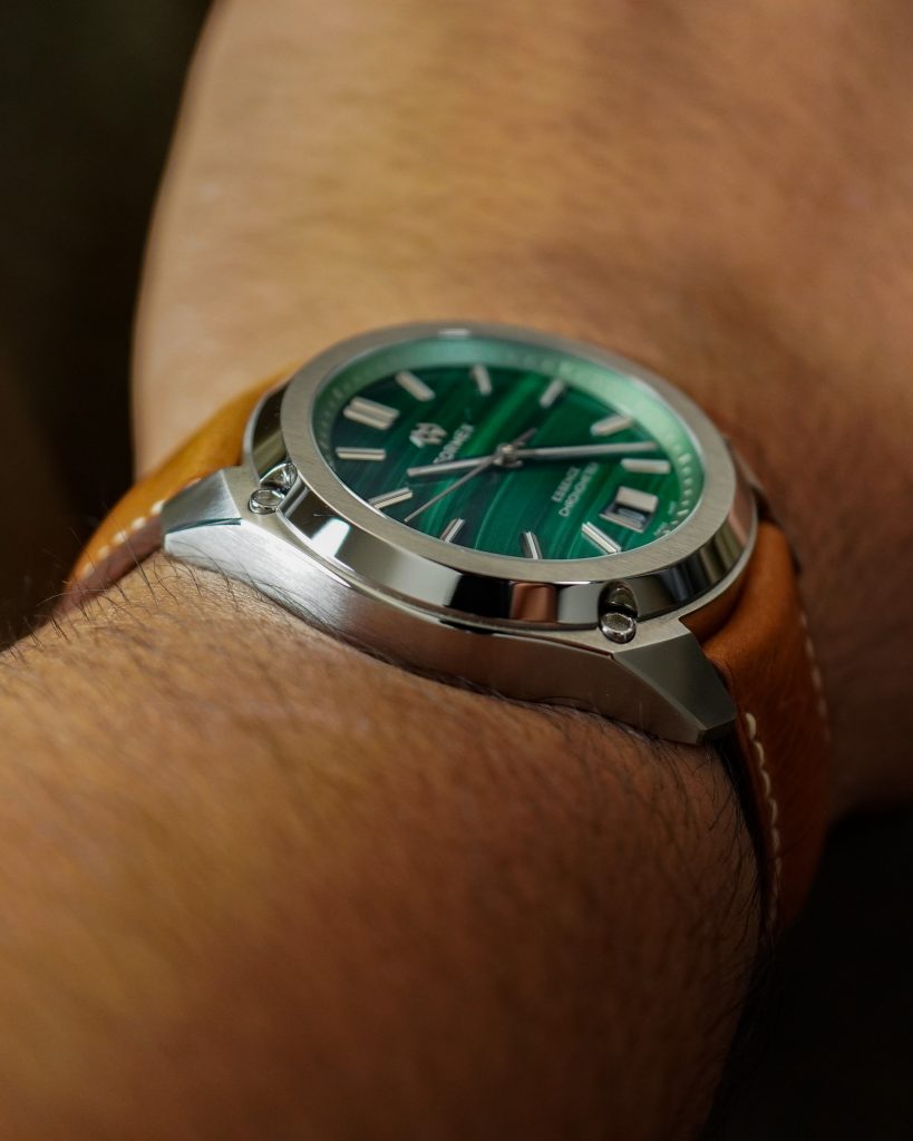 formex essence thirtynine 39 malachite dial watch
