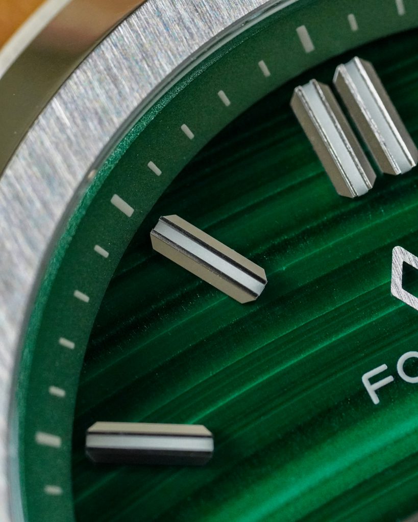 formex essence thirtynine 39 malachite dial watch