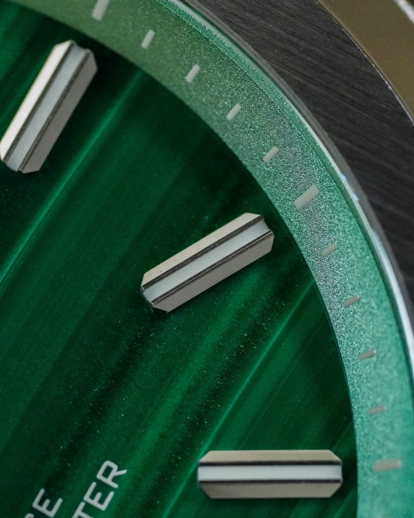 formex essence thirtynine 39 malachite dial watch